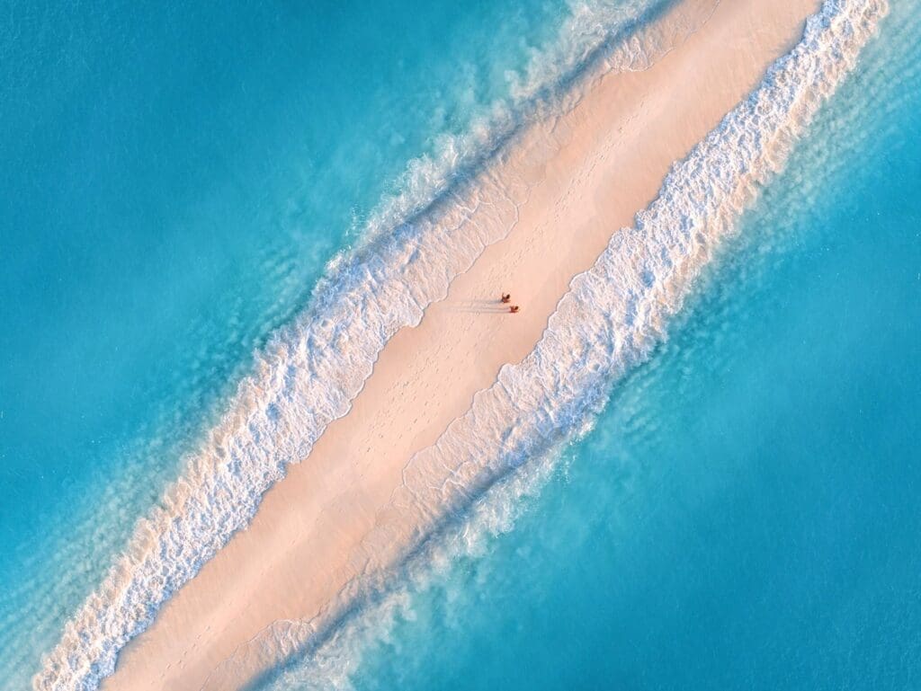a sandbar